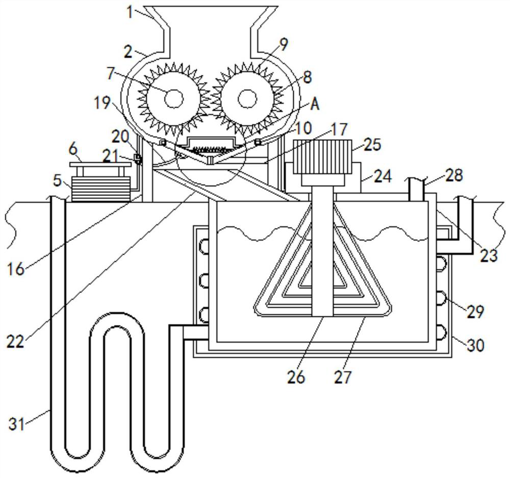 A biogas production device with high utilization rate of biomass energy