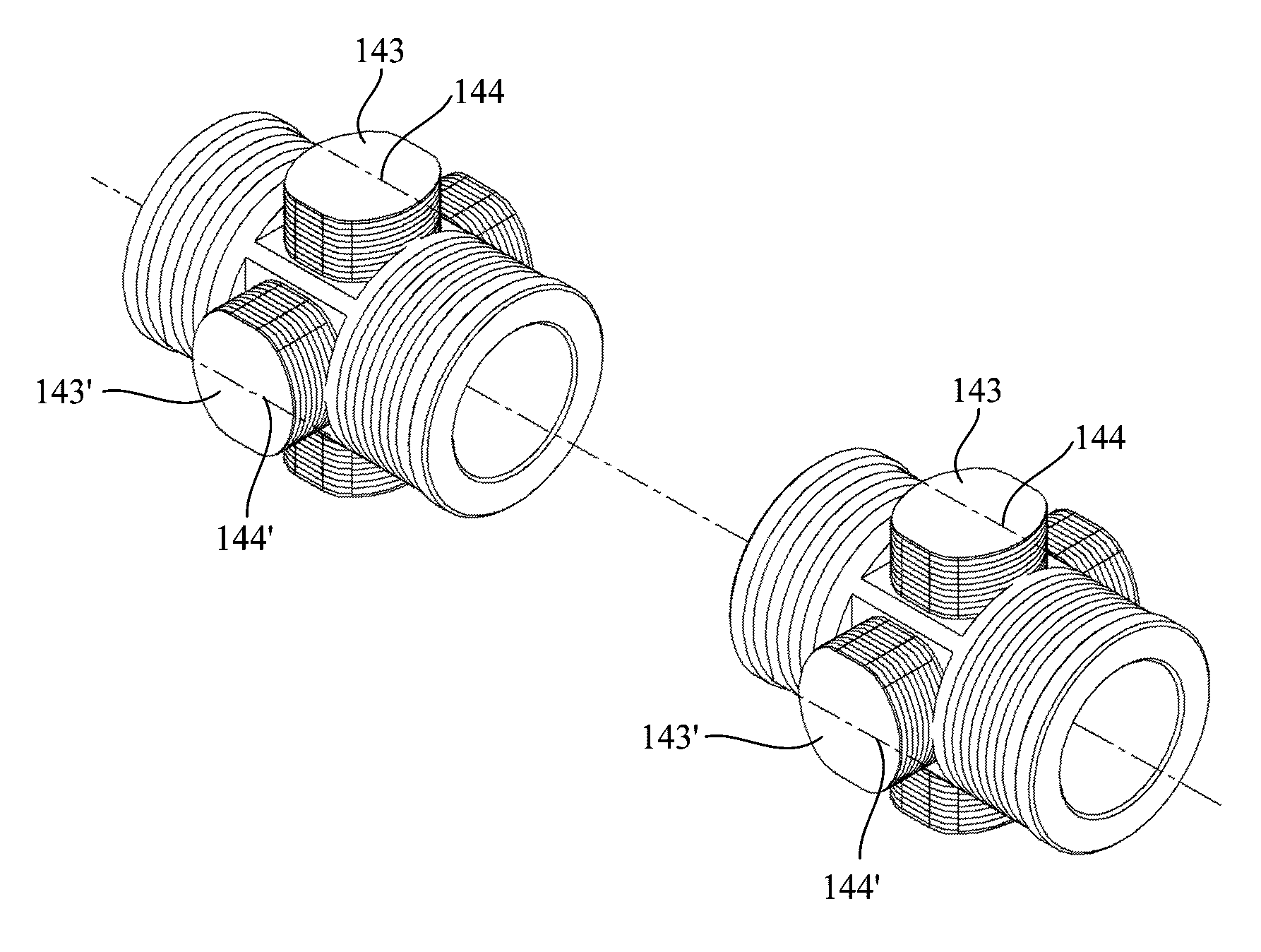 Platform for at least detecting straightness of centers of radial coils of three-dimensional array induction logging instruments