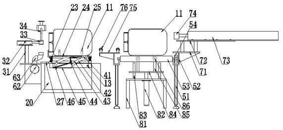 Full-automatic supply line for canned chlorine