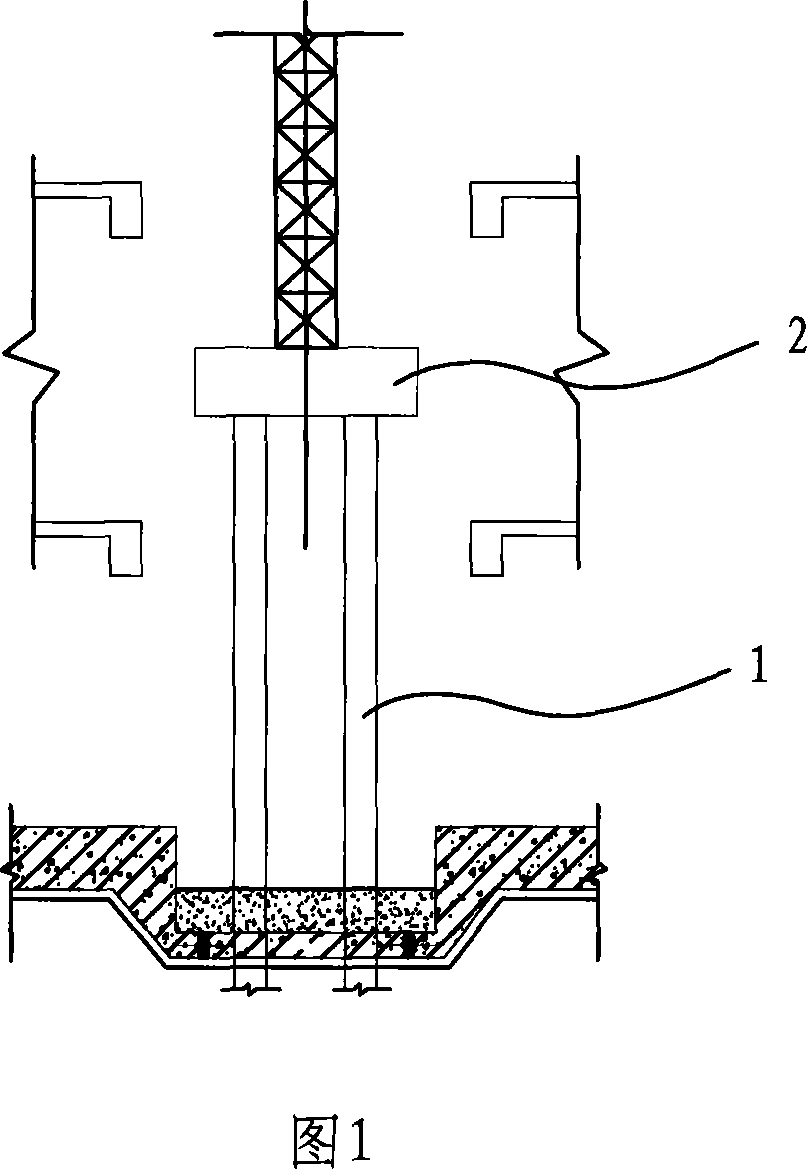 Tower crane foundation for construction and manufacturing method thereof
