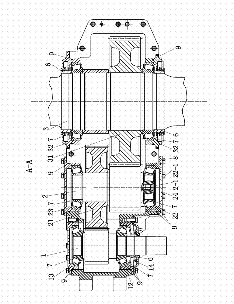 Rail traffic vehicle gear box