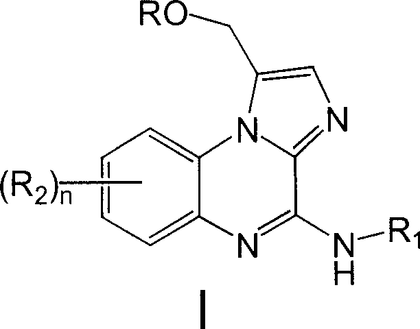 1-methylolimidazole [1, 2-alpha] quinoxaline compound and its application