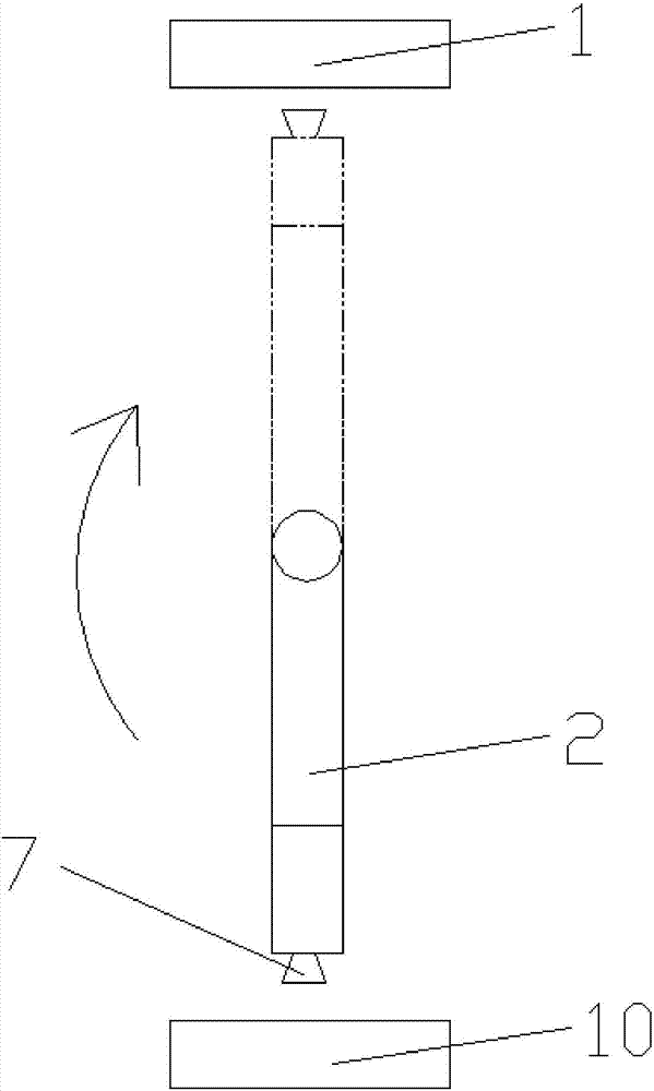 Vertical grain taking and die bonding mechanism and vertical die bonding machine using the same