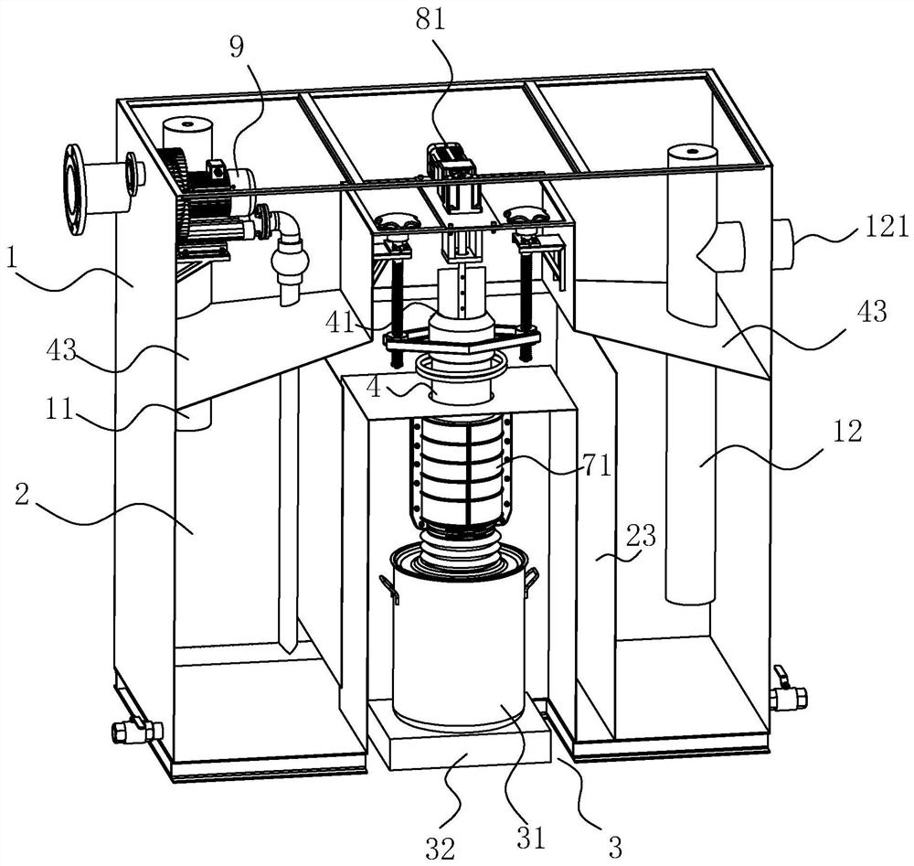 A high-efficiency oil-water separation device