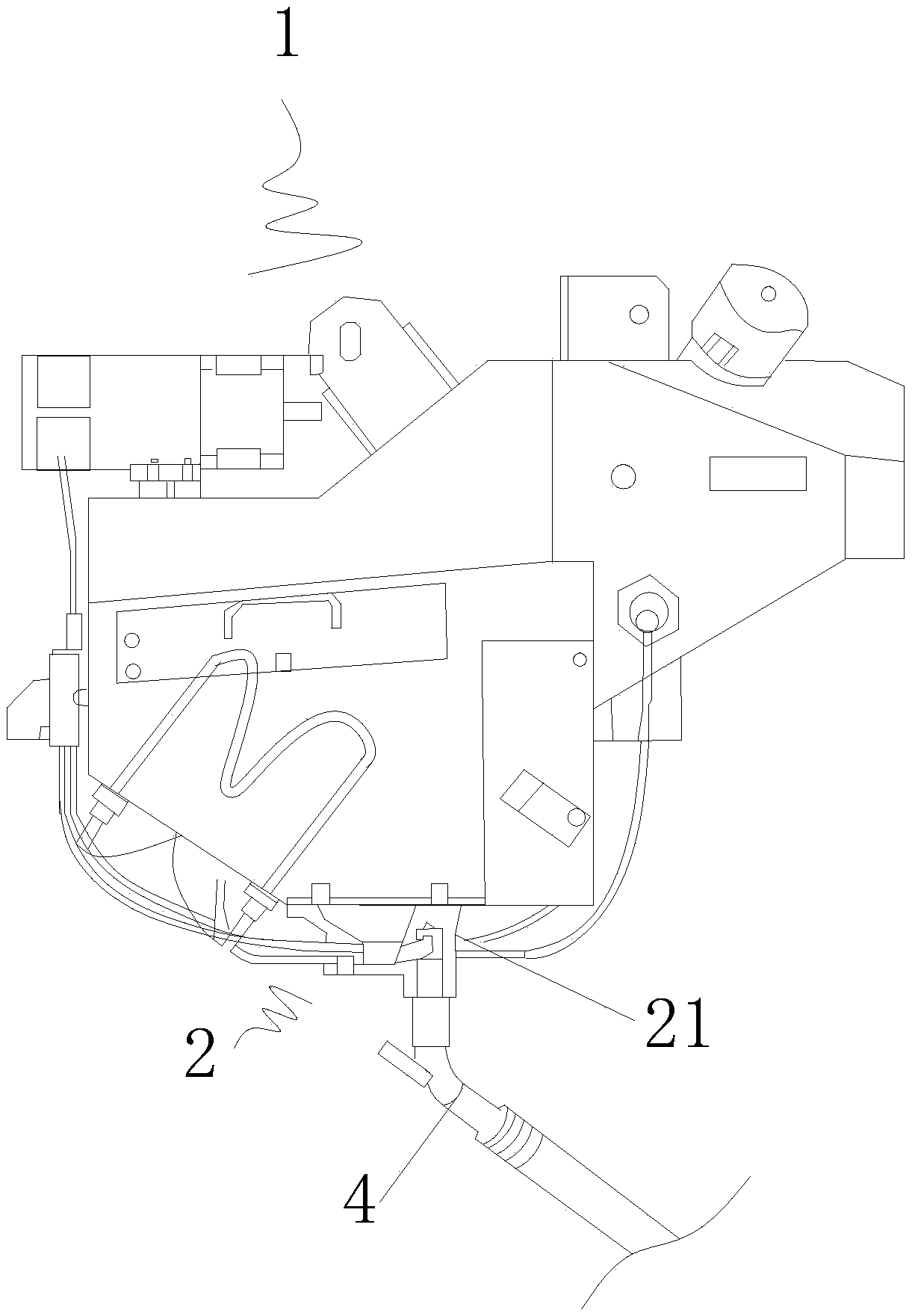 S-Shaped sand blasting passage unit