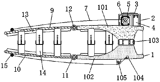 Medical rehabilitation device used for forced leg varix training