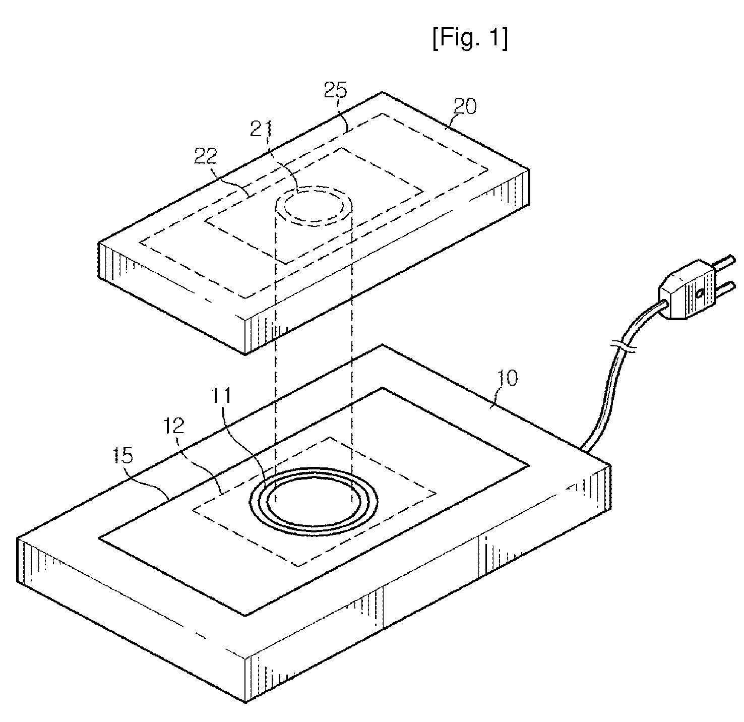 Contact-less power supply, contact-less charger systems and method for charging rechargeable battery cell