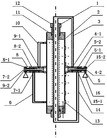 Vapor condensation heat-exchange test device