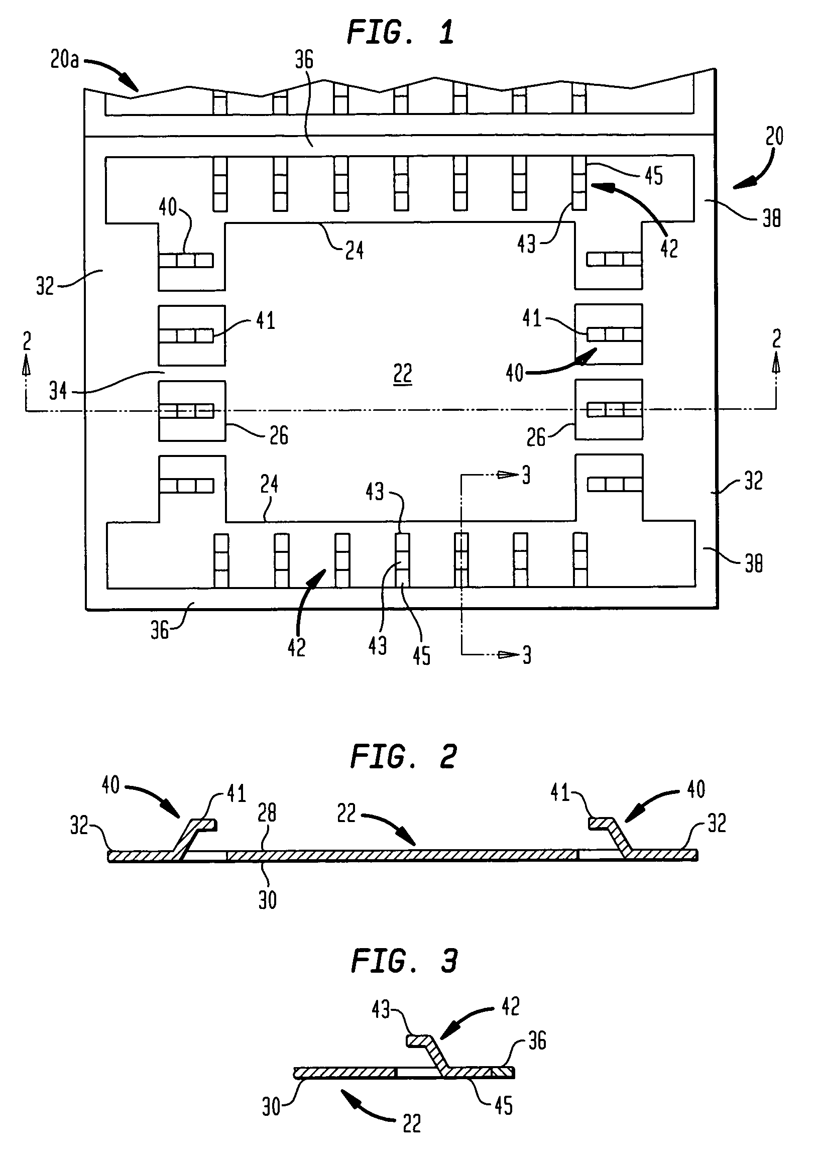 High frequency chip packages with connecting elements