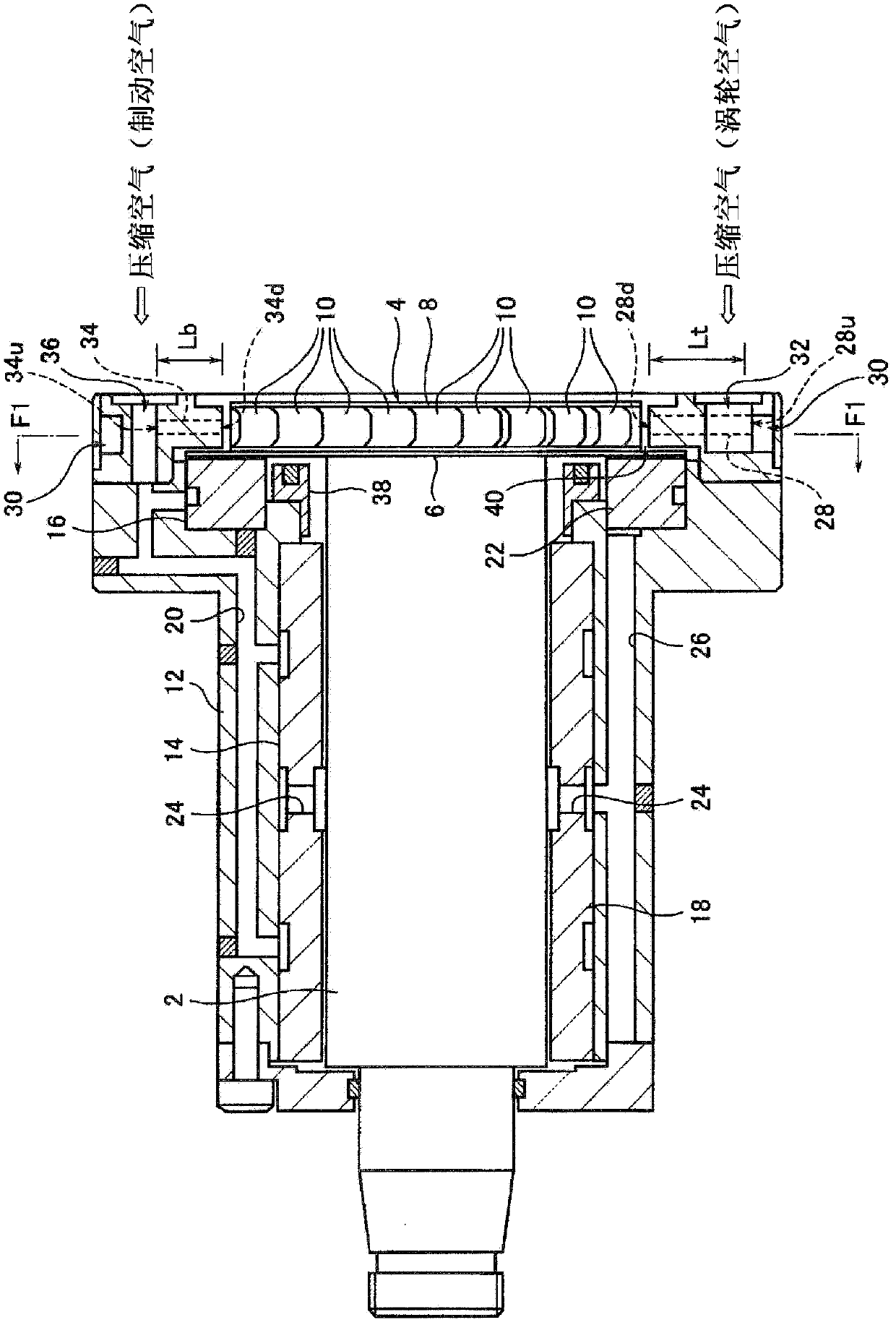 Air motor and electrostatic coating device