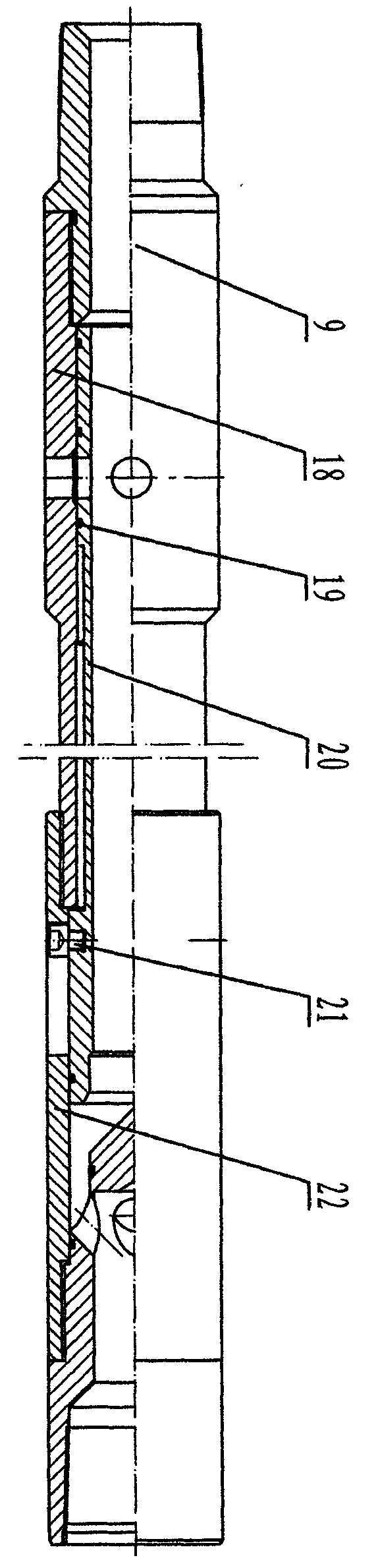 Continuous positive and negative integrated sand washing device for oil well
