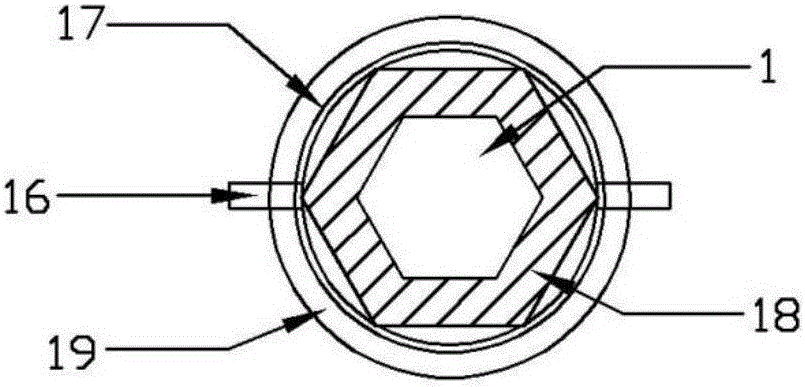 Random-direction whole-hole section three-direction rigid coupling sensor installing and recycling device
