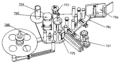 Intelligent diagonal labeling equipment