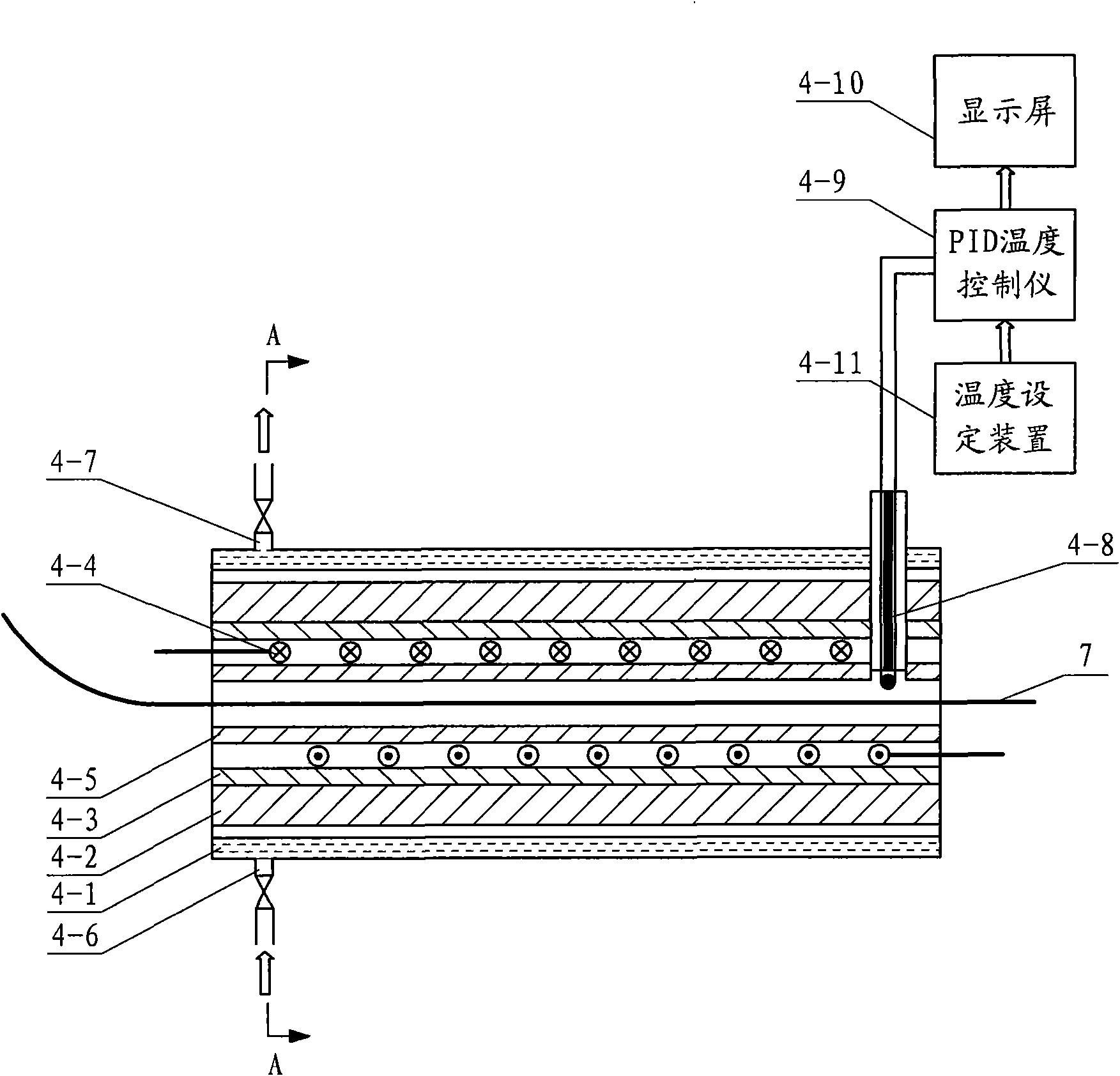 Temperature-controlled resistor housing of preheating welding wire