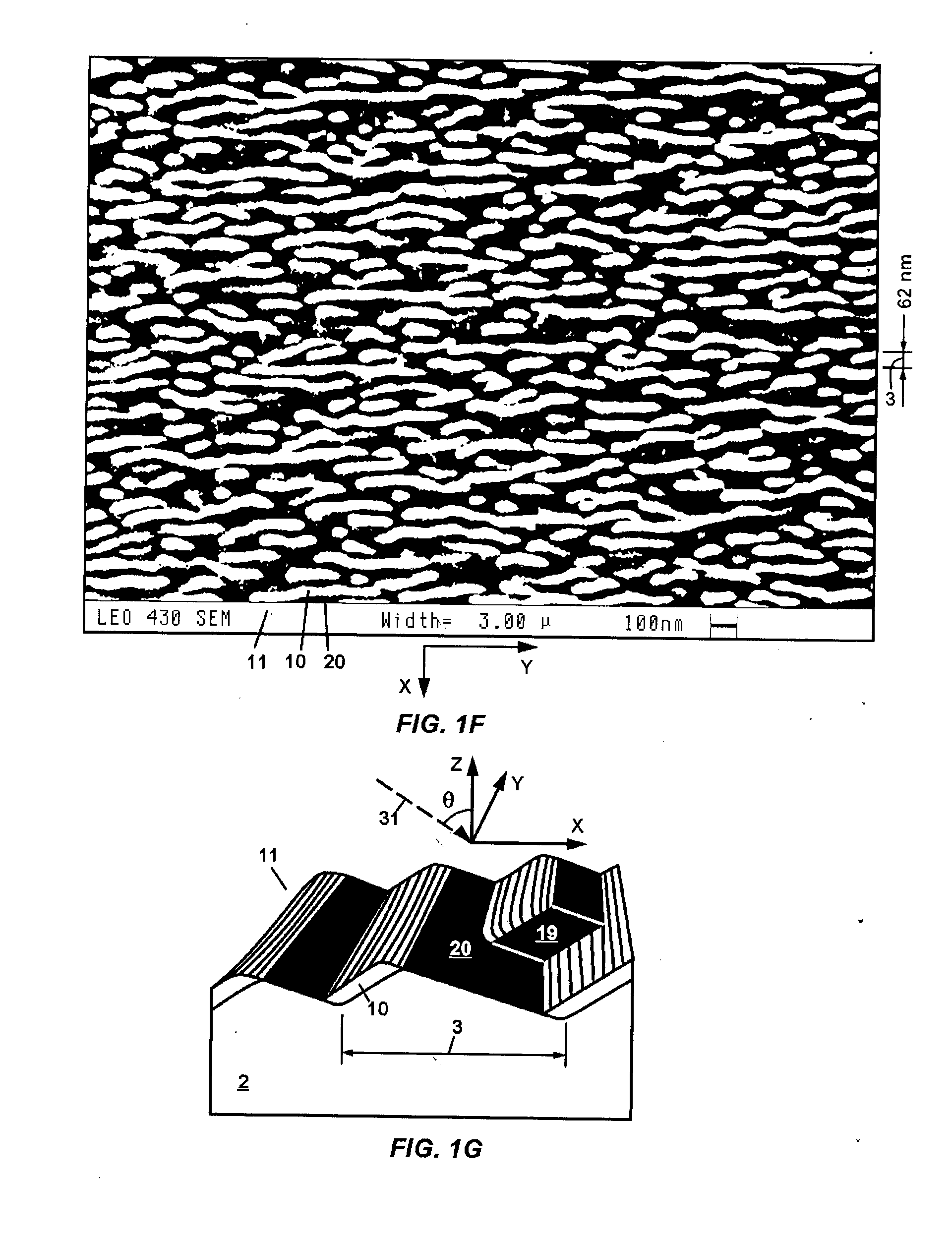 Sers-sensor with nanostructured surface and methods of making and using