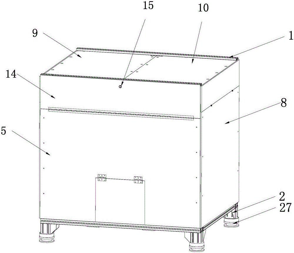 Packing container capable of moving and lifting to unload