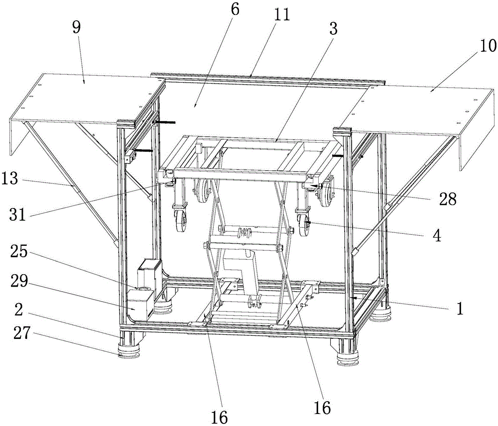 Packing container capable of moving and lifting to unload
