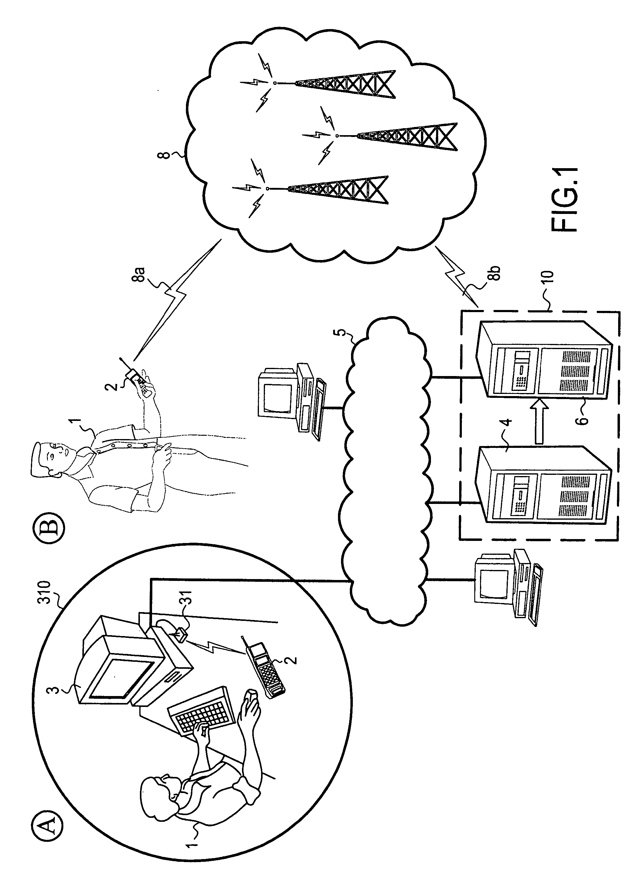 Method and a system for automatically activating and deactivating a service