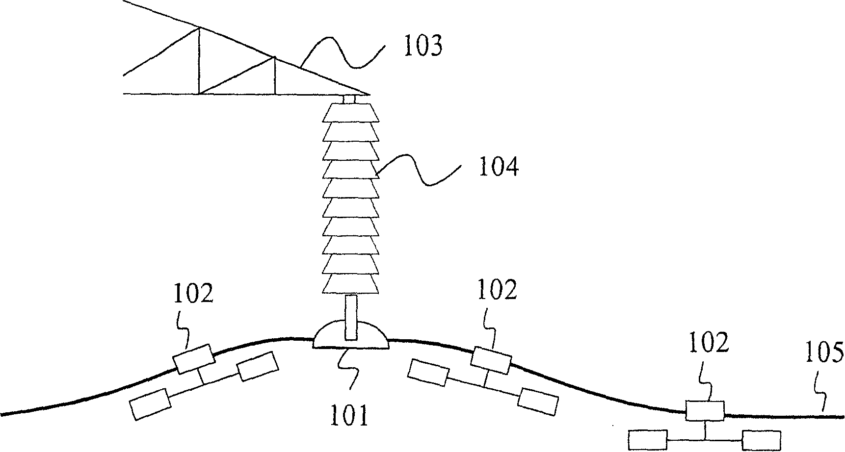 Method and system for identifying test frequency in conductor vibration test