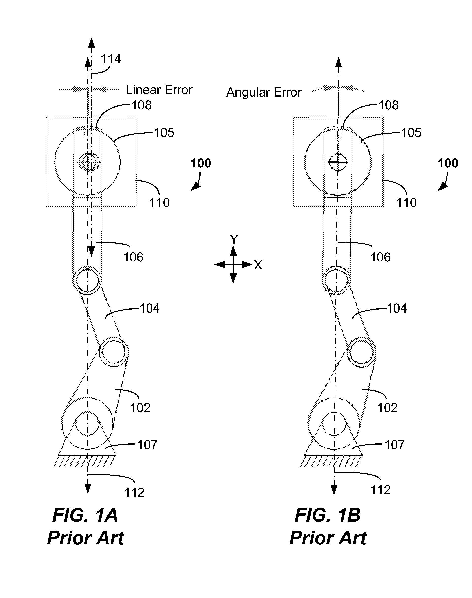 Systems having multi-linkage robots and methods to correct positional and rotational alignment in multi-linkage robots