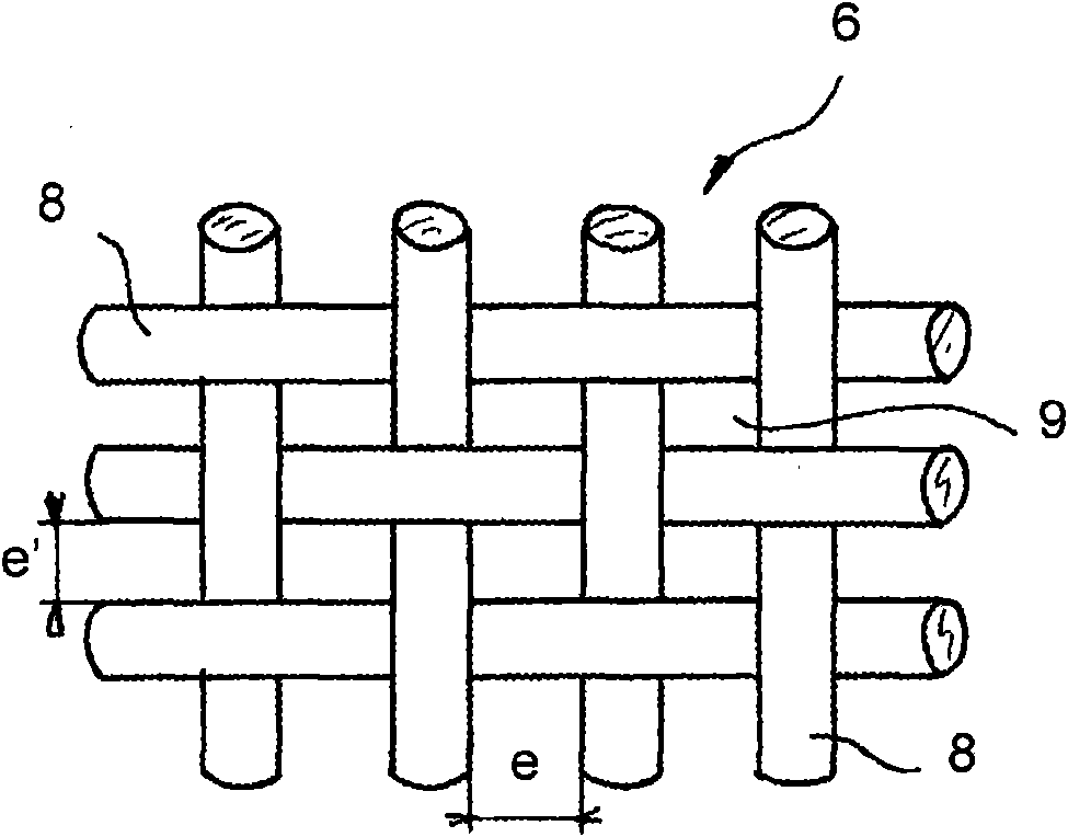 Electrochromic device including a meshing