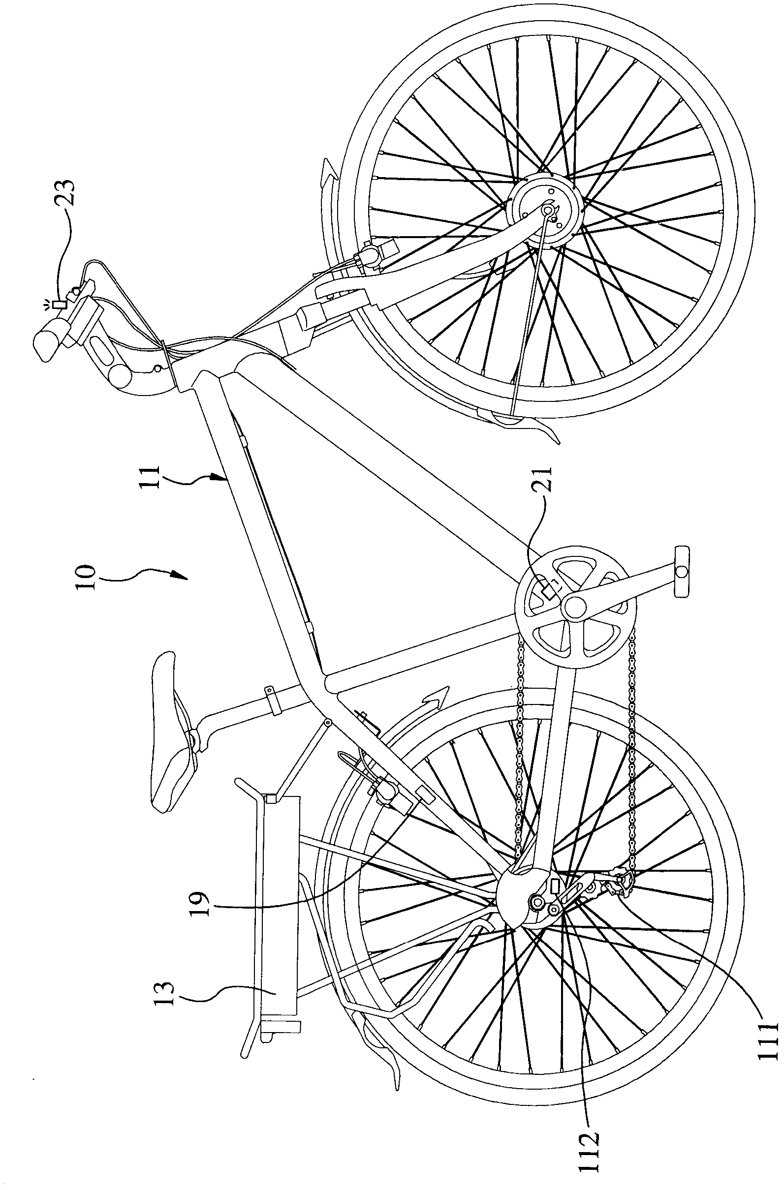 Variable-speed bicycle capable of identifying unusual conditions and identifying method of bicycle