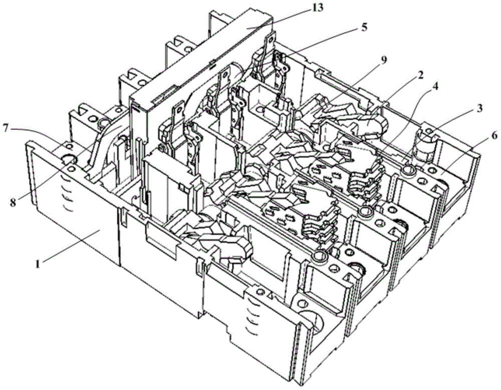Arc extinguishing chamber and residual current operated circuit breaker