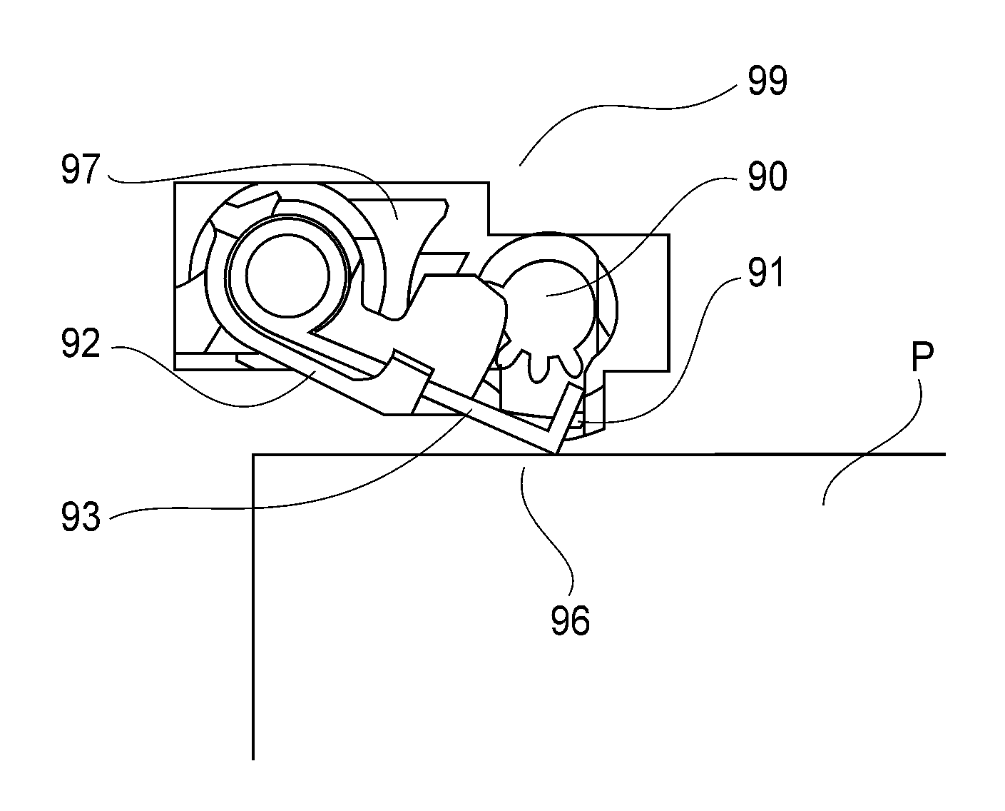 Image forming apparatus with movable cartridge pressing member
