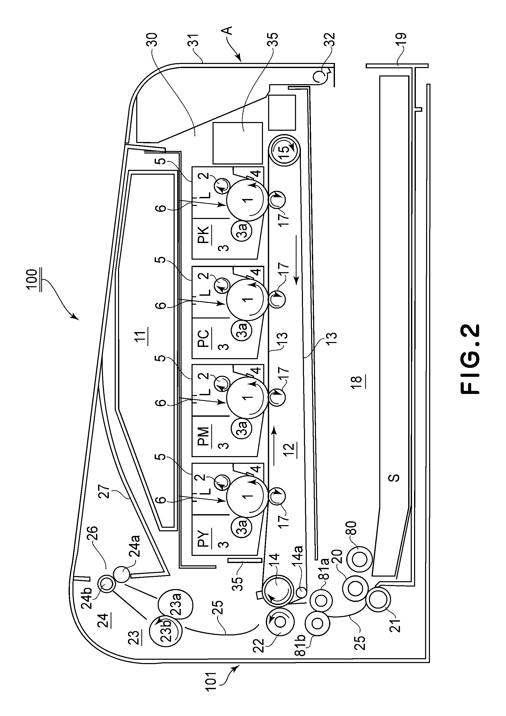 Image forming apparatus with movable cartridge pressing member