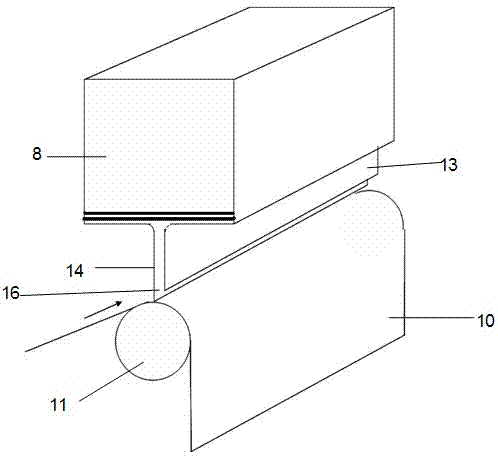 Method for applying foam chemical by extruding foam film through flow paving