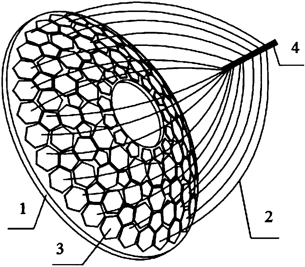 Spherical self-focusing ultrasonic phased array transducer