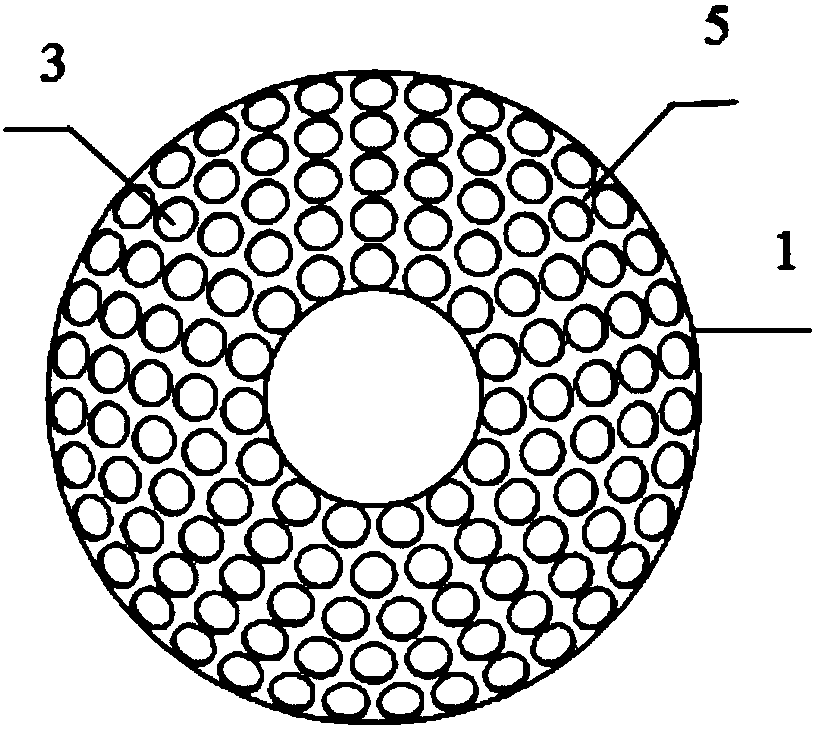 Spherical self-focusing ultrasonic phased array transducer