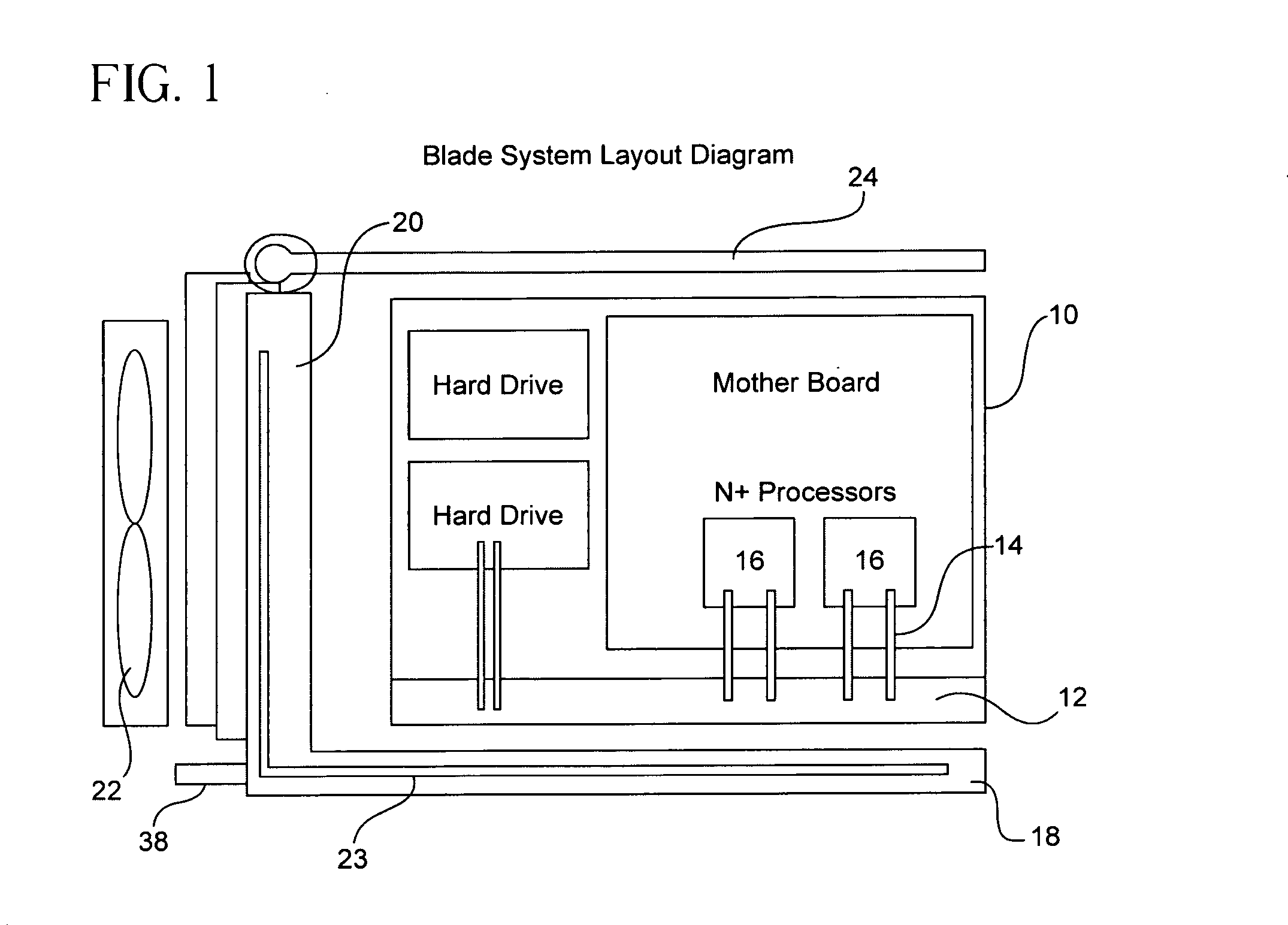 Method and apparatus for cooling a blade server