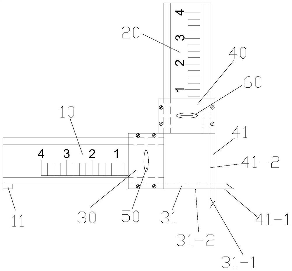 Grating type subway tunnel segment dislocation measuring scale