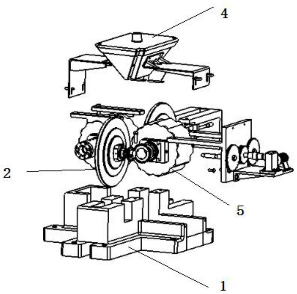 Double-drive four-roller synchronously adjustable semi-solid metal powder rolling mill