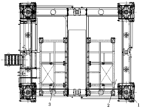 Walking mechanism and trackless multifunctional automatic installation machine using walking mechanism