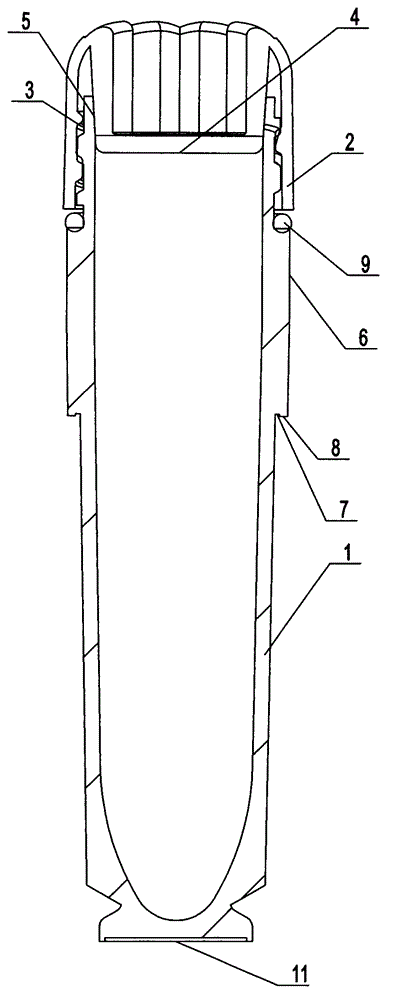 Double joint sealing and labeling mechanism for freezing tube for medical and laboratory science and research