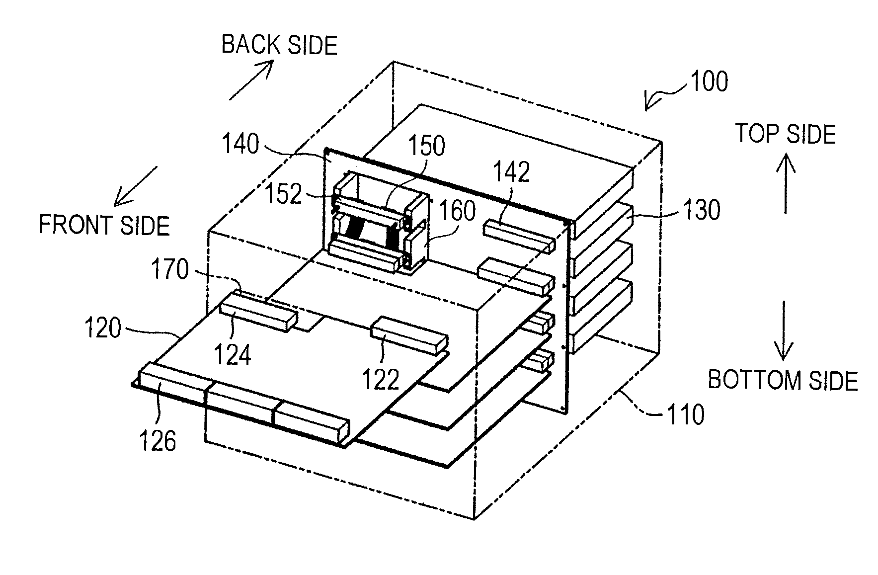 Communication apparatus with removable circuit boards