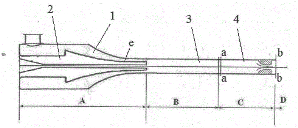 Main nozzle structure and weft insertion method of air-jet loom for producing elastic denim