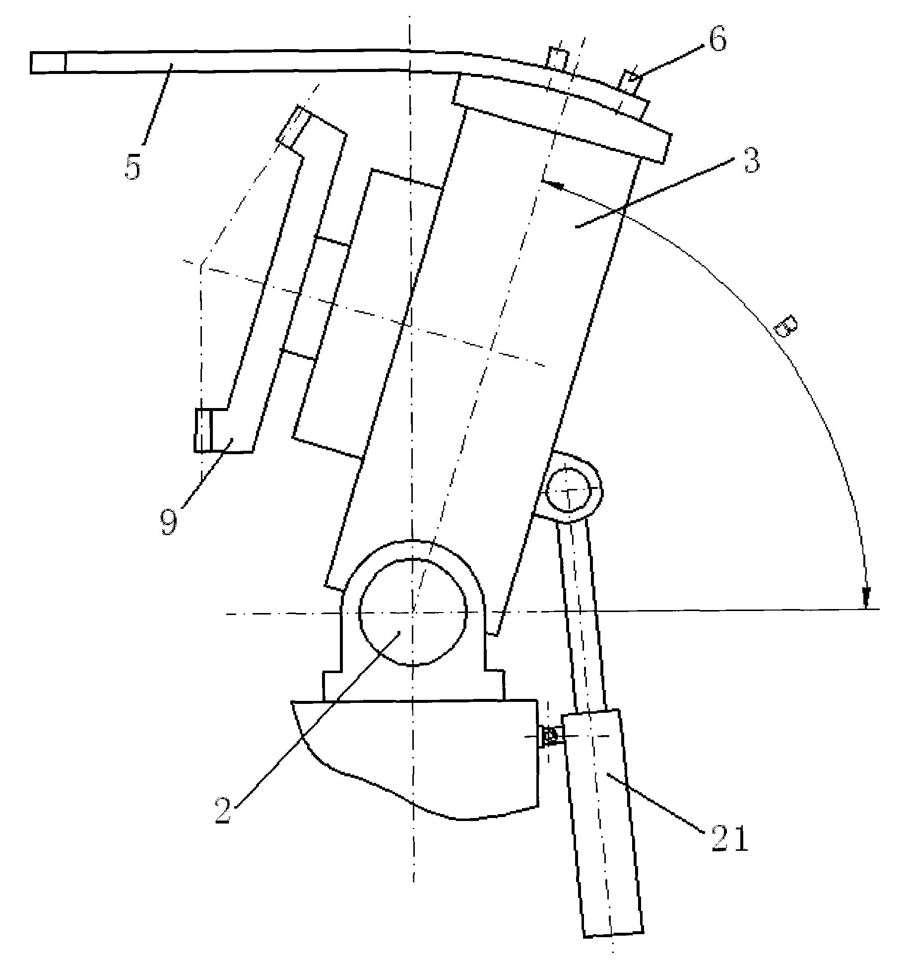Spiral bevel gear and hypoid gear forming method large-gear grinding machine