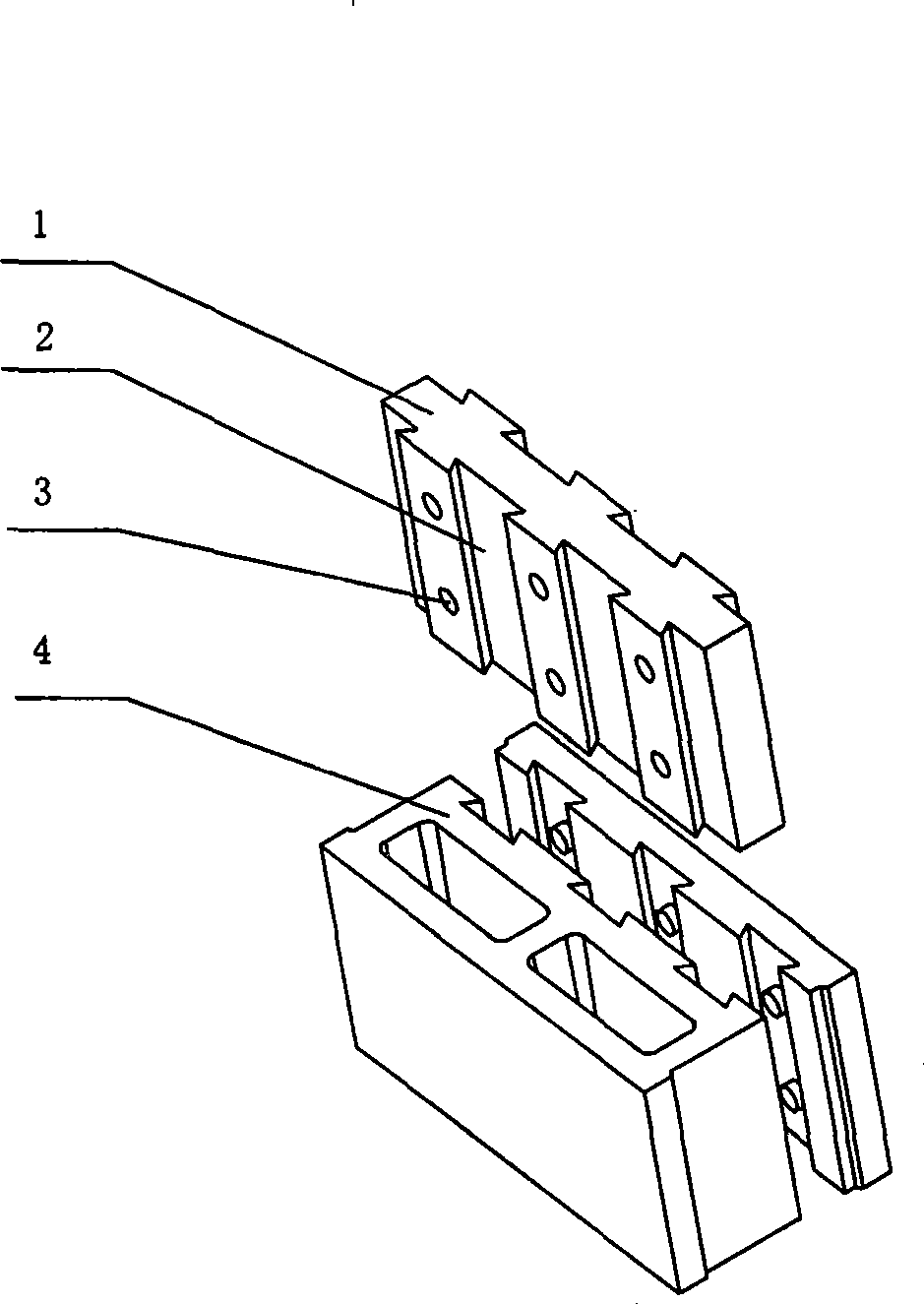 Thermal insulation concrete brick and special synchronous core-building apparatus