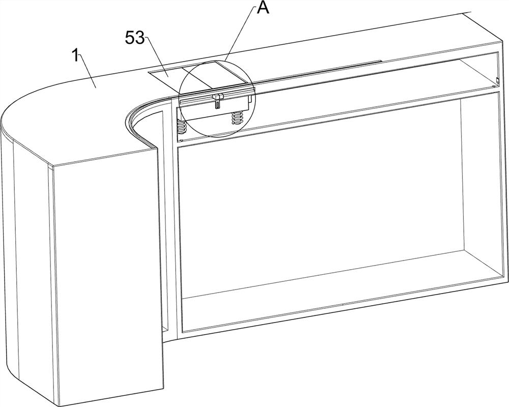 Emergency department foreground cabinet capable of rapidly taking articles