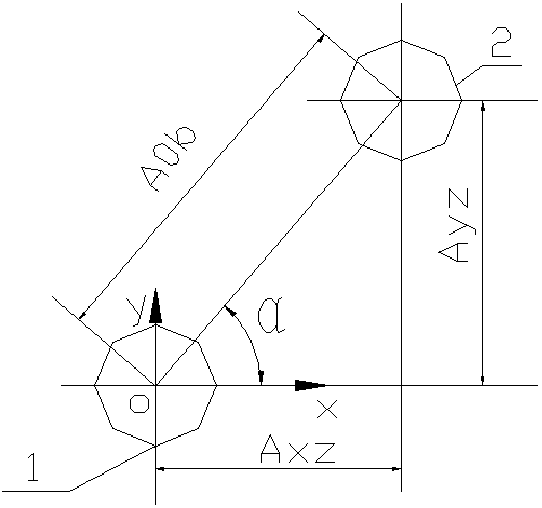 Hole system position determining method for cylinder body of engine