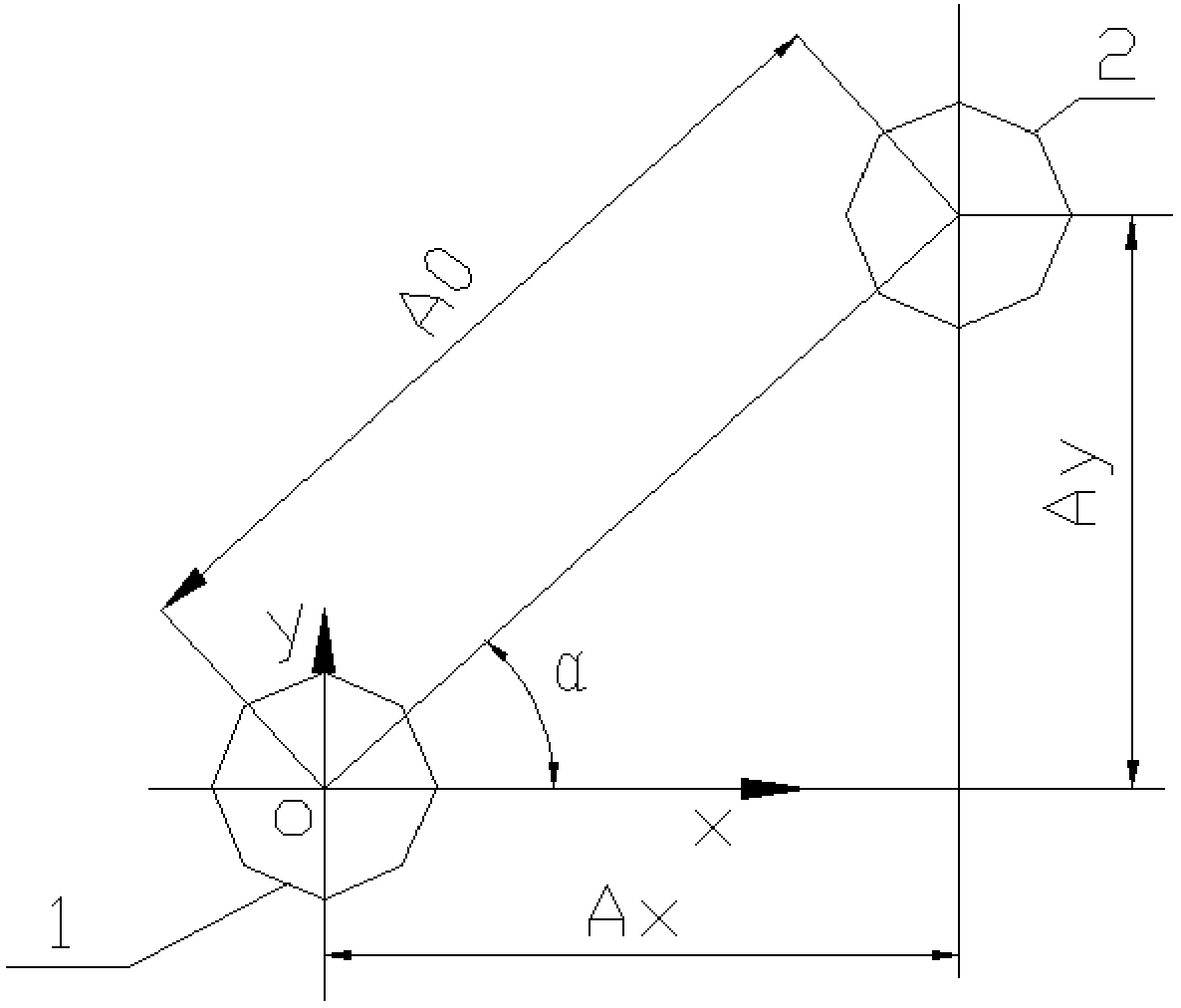 Hole system position determining method for cylinder body of engine