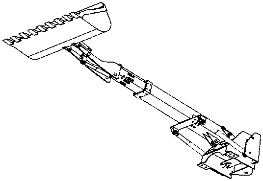 Working device of wheel type telescopic arm loader