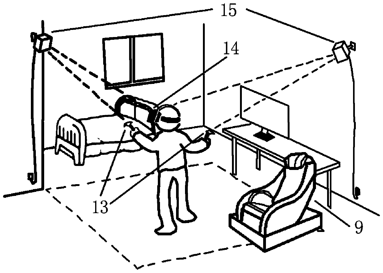 Psychological testing treatment system based on virtual reality