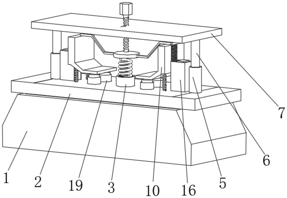 Energy-absorbing and shock-absorbing damping device for civil engineering