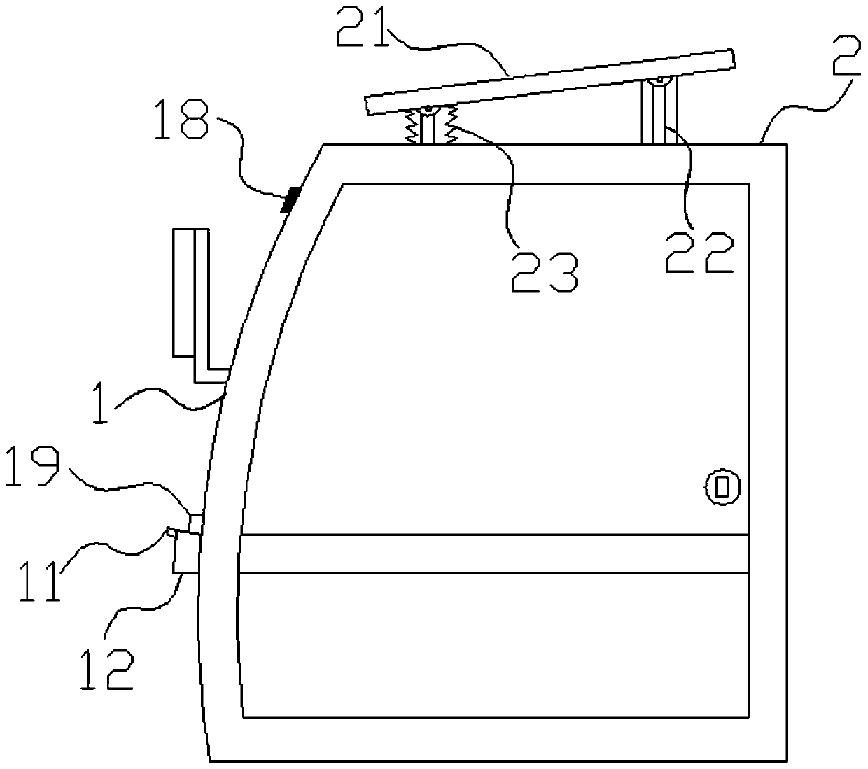 Industrial vehicle cab solar protection device