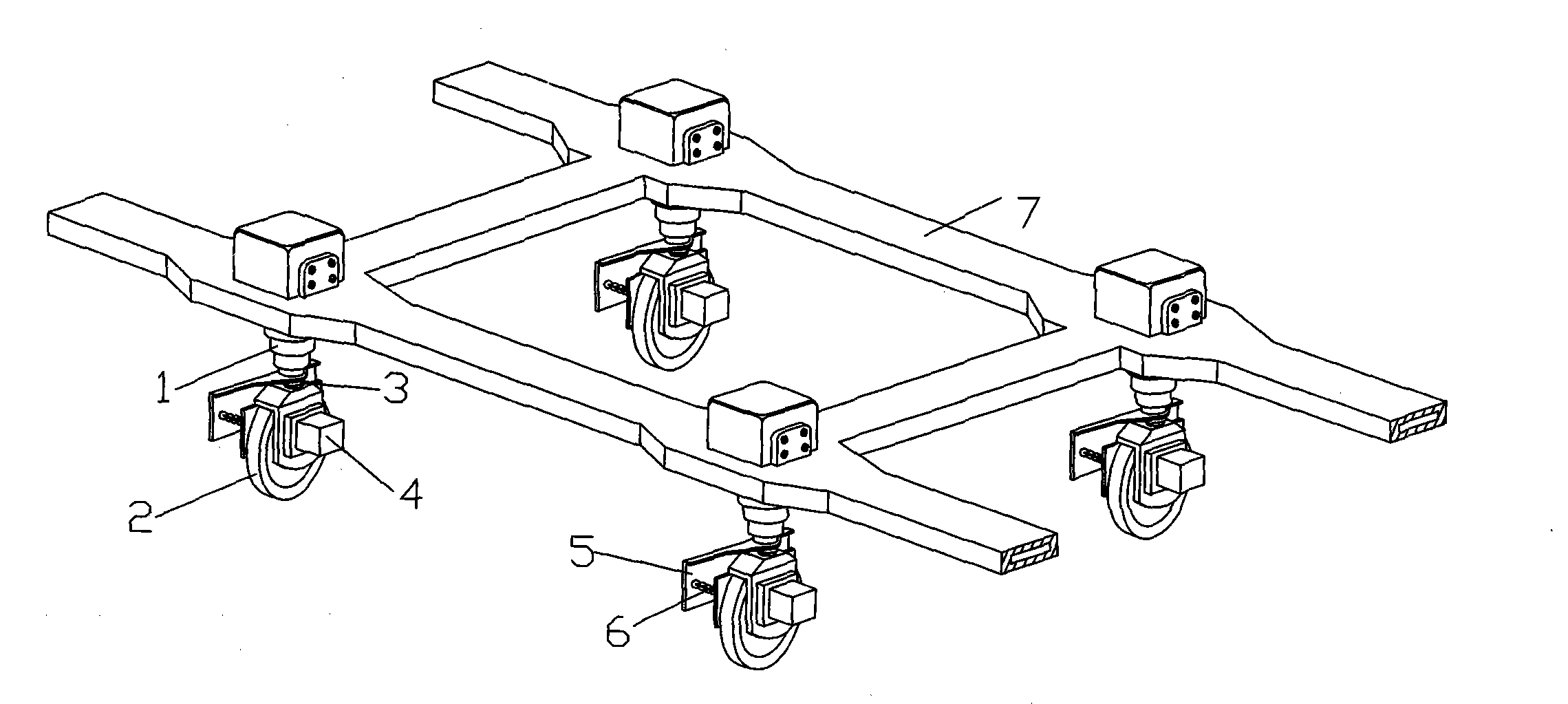 Lateral displacement and pivot steering system of automobile
