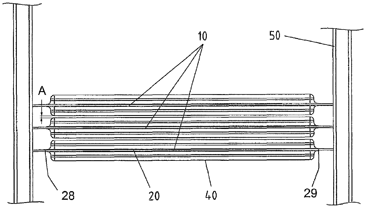 Battery element having a thermal conduction element